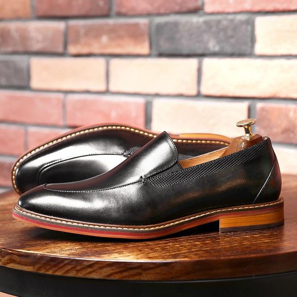 

dress shoes formal leather men's business, Black