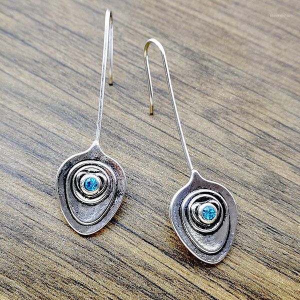 

fashion bohemia style flower drop earrings classic women contracted eardrop earrings jewelry for female party gift1, Silver