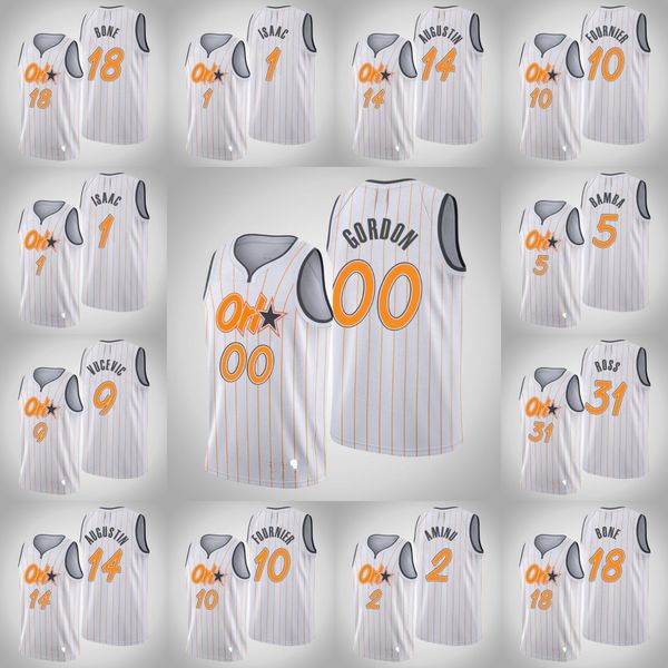 

orlando magic men mo bamba jonathan isaac nikola vucevic al-farouq aminu terrence ross white 2020-21 swingman jersey, Black