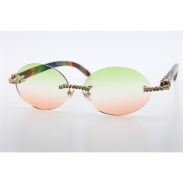 

designer wholesale peacock wood 3524012 rimless sunglasses round designer diamond wooden glasses decor wood frame glasses, White;black