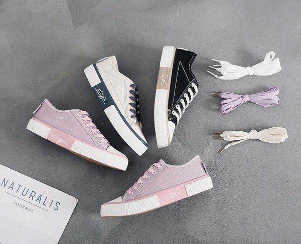 

women canvas shoes sports casual high shoes fashion women sneakers size 35-40 #pm89