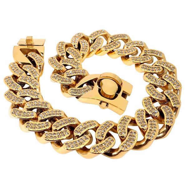 

dog chain collar strong metal stainless steel pet dog training collar for medium large dogs pitbull french bulldog sho wmtggg