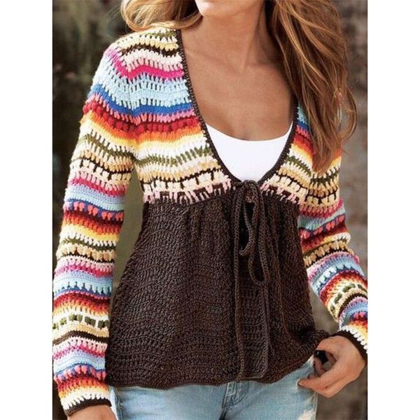 

autumn and winter women's 2019 new slim splicing knitted long sleeve sweater, White;black