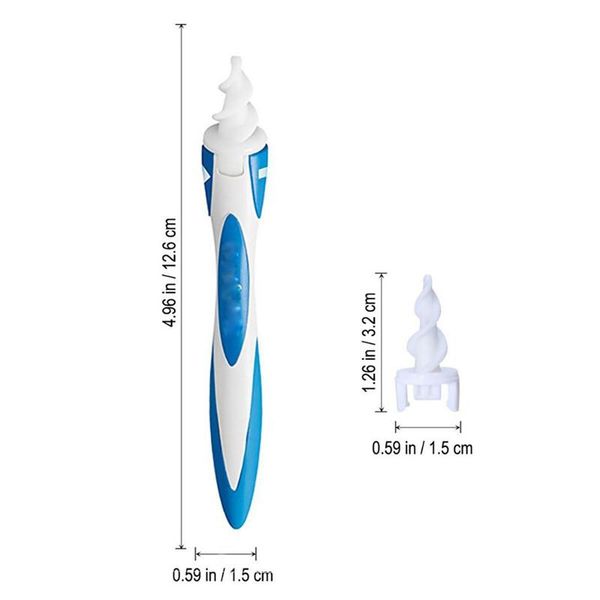 

2020 new upgraded version ear wax cleaner removal easy swab earwax soft head clean ears machine spiral soft safe earpick tools