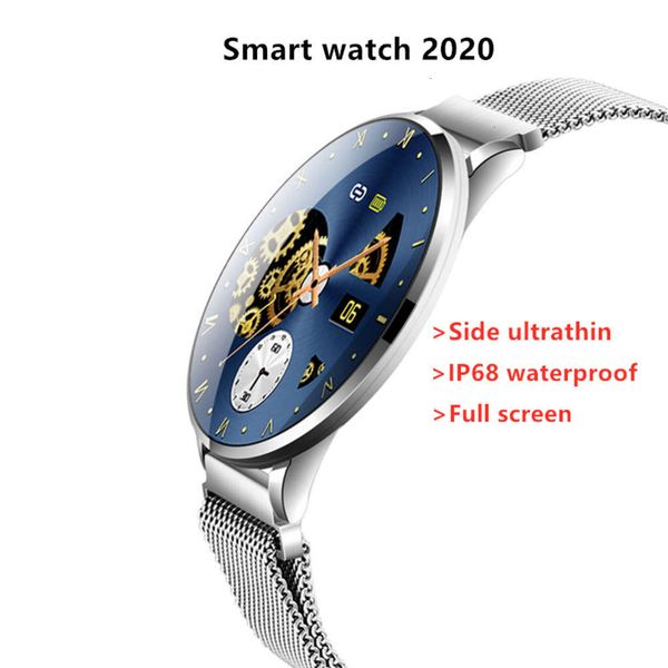 

ultra thin smart watch for men and women, sports equipment, heart rate control, waterproof, ip68, android, 2020bgt