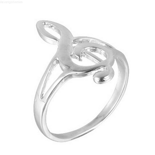 

treble 1pc cute color musical music note clef ring gift, Golden;silver
