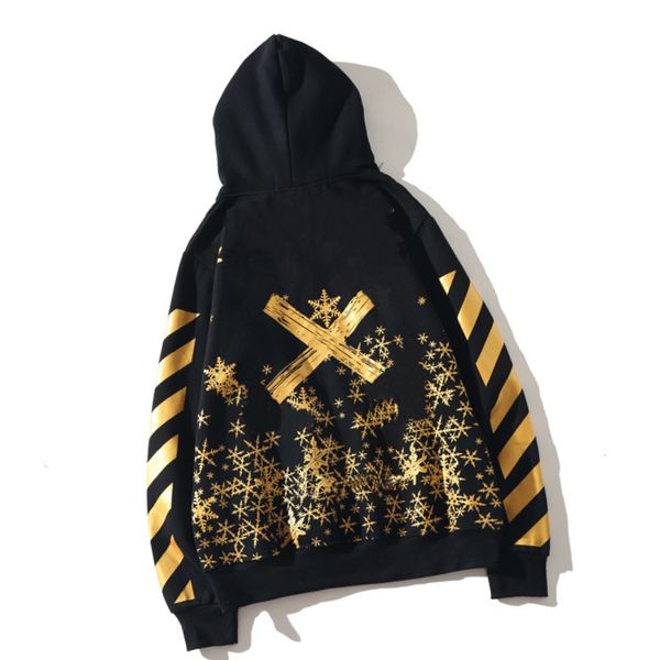 

x printing hoodie plaid hoodies fashion men women sweatshirt pullover long sleeve casual mens hoodie 0ff size m-xxl, Black
