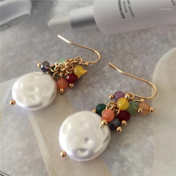 

dangle & chandelier long tassel simulated pearl drop earrings for women gift bijoux korean jewelry gold color pendientes boucle d'oreil, Silver