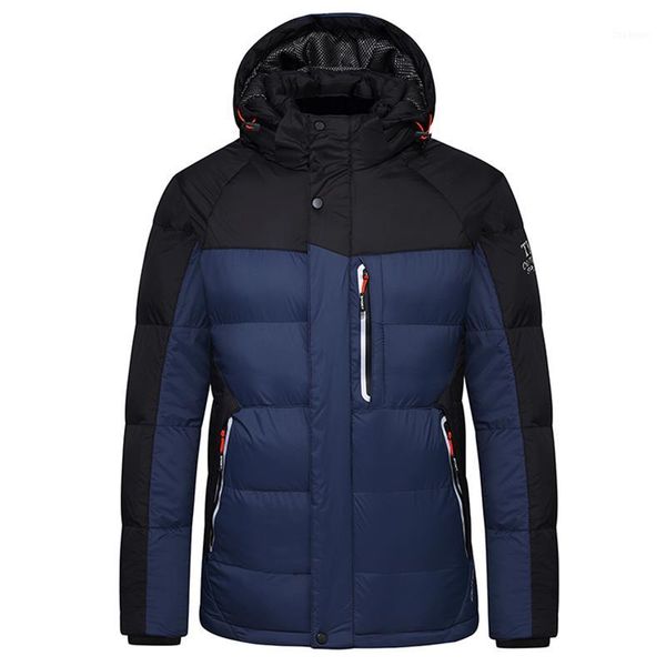 

men 2020 winter new casual warm thick hooded waterproof jacket parkas men outdoor fashion windproof pockets jacket coat 4xl1, Black