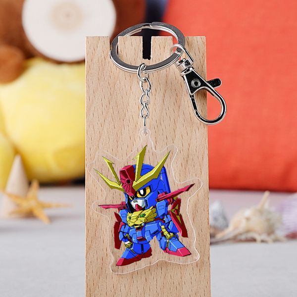 Fato móvel Gundam Semente Acrílico Keychain Japonês Anime Periférico Gundam Transparente Pingente