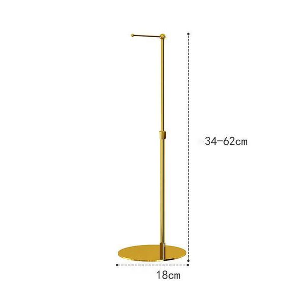 

gold hanging bag handbag rack display stand purses single hook adjustable height display stand hanger