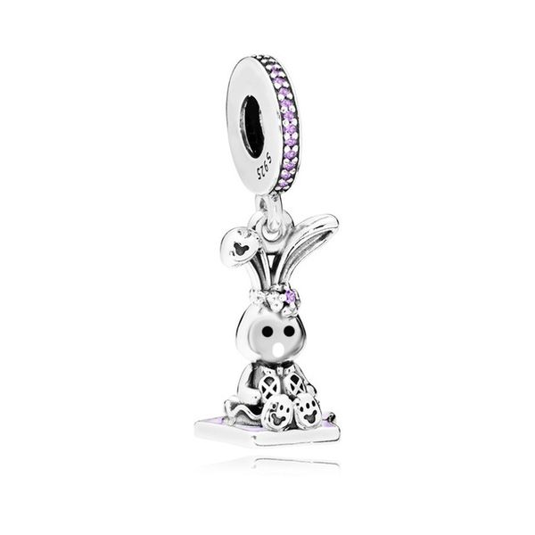 

pdd dz 34 925 prata esterlina primavera novo charme pingente com diy pulseira colar joias presente escultura adequado para mulher2214, Silver