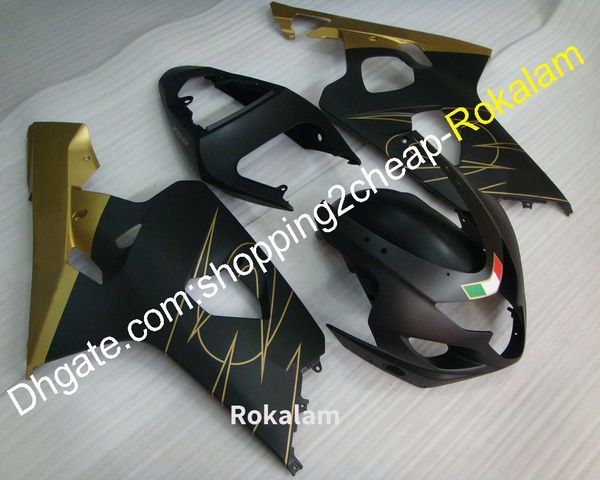 

injection mold k4 fairing for suzuki gsxr600 gsxr 750 04 05 gsxr-750 600 2004 2005 golden fairings set (injection molding)