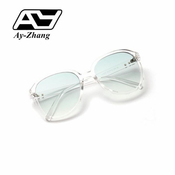 

ay-zhang 2020 new fashion mint green polarized sunglasses women men oversized male shades uv400 oval sun glasses big box, White;black