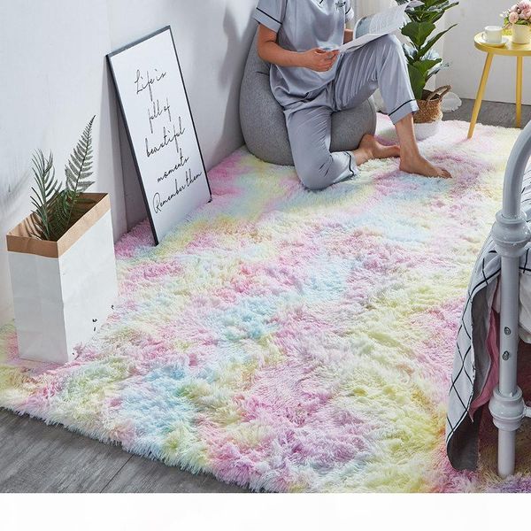 

colorful carpets for living room soft fluffy rug bedroom sofa coffee table floor mat shaggy carpet kids room study area rug