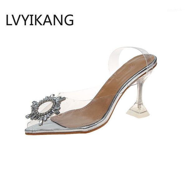 

dress shoes 2021 fashion womens pumps work high heels comfortable pointed toe spike summer casual green transparent1, Black