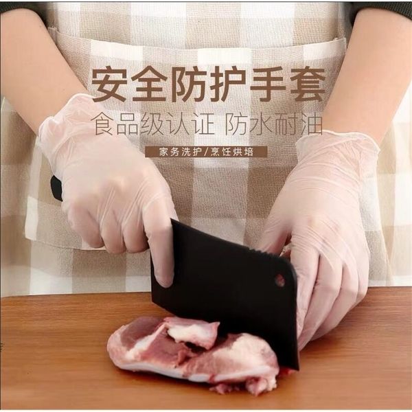 

catering disposable white grade pvc gloves elastic food baking latex rubber protective specialoutlet5agq