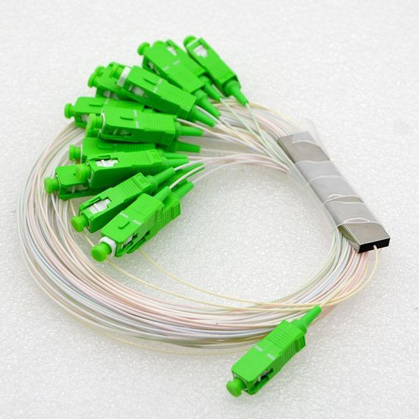 

fiber optic equipment 30pcs mini plc optical splitter1:16 sc/upc/apc 0.9mm single mode differential splitter special wholesale1