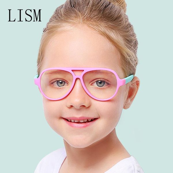 

2020 trend blue light blocking glasses kids anti blue light glasses computer eyeglass frame kids children's, White;black