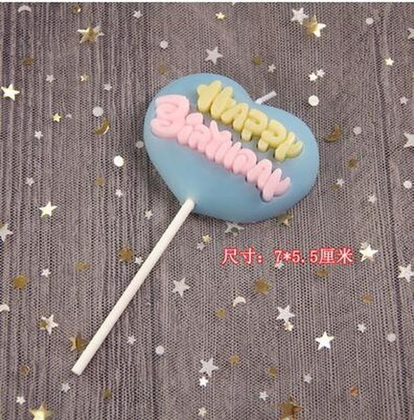 

1pcs smokeless irthday cake candle 3d heart and star birthday candles for cake decorating supplies tools party decoration bbymkc