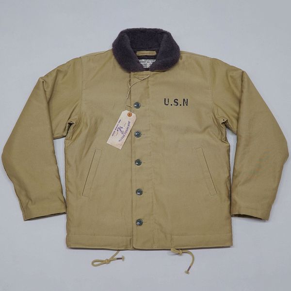 

eua navy n-1 deck basic vintage usn male military woolen jacket sdz7, Black;brown
