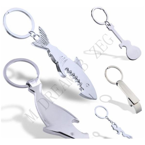 

bottle opener keychain promotion gift shark customized shark guitar girl shaped zinc alloy beer bottle opener women men key rings