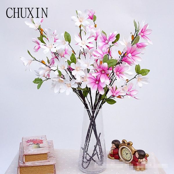 

decorative flowers & wreaths special offer 90cm silk magnolia artificial decoration wedding bridal flower simple style orchid h