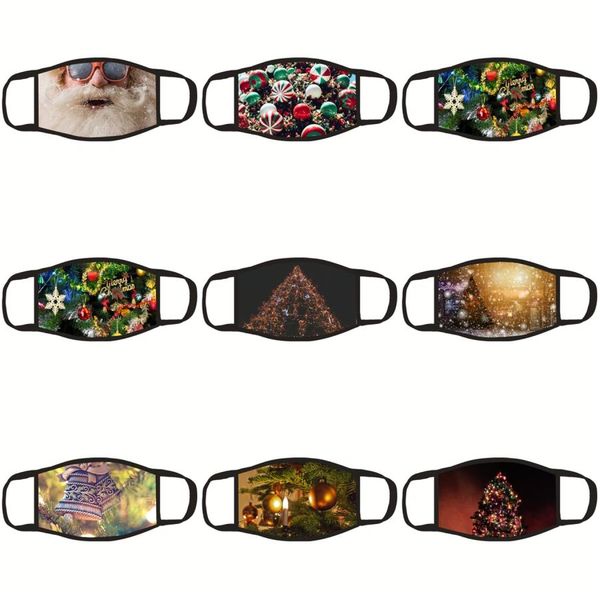 

12 colors headscarf printed headbands women flower yoga multi-functional face outdoor santa mask casual sport claus digital hairband fo nvqx