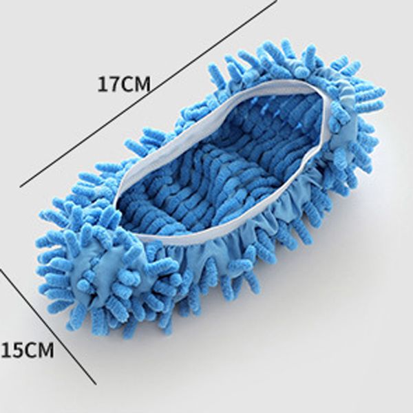 Toptan Mopping ayakkabı kapağı İşlevli katı toz temizleyici ev banyo zemin ayakkabı kapak temizleme paspas terlik 6 renkler EEA8