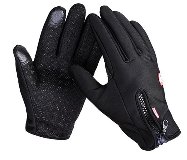 

windser outdoor hiking touch screen glove cycling gloves mountaineering military motorcycle running gloves, Black