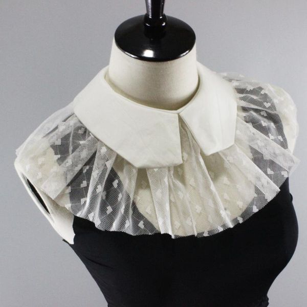 

bow ties white fake collar women detachable collars for stand lapel false removable blouse neck tie, Black;gray