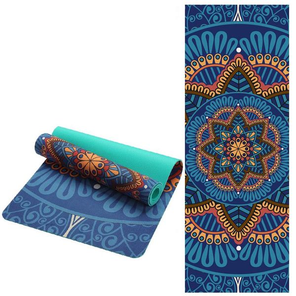 

yoga mat non-slip sports fitness fitness sports pillaplace 183*61*0.6 cm pattern suede