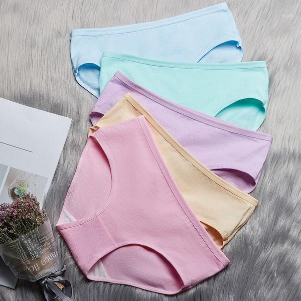 

wlsd 5pcs/sets women panties soft cotton famale underwear low waist girls lingerie ladies seamless briefs plus size xxl1, Black;pink