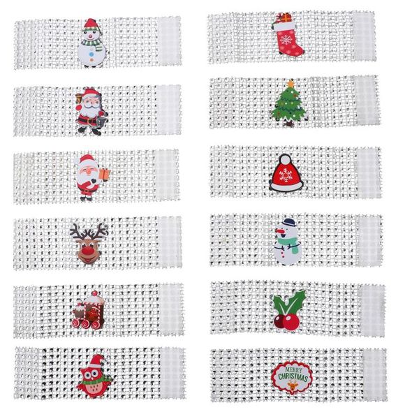 

napkin rings 12pcs christmas holiday buckles dinning table setting decor