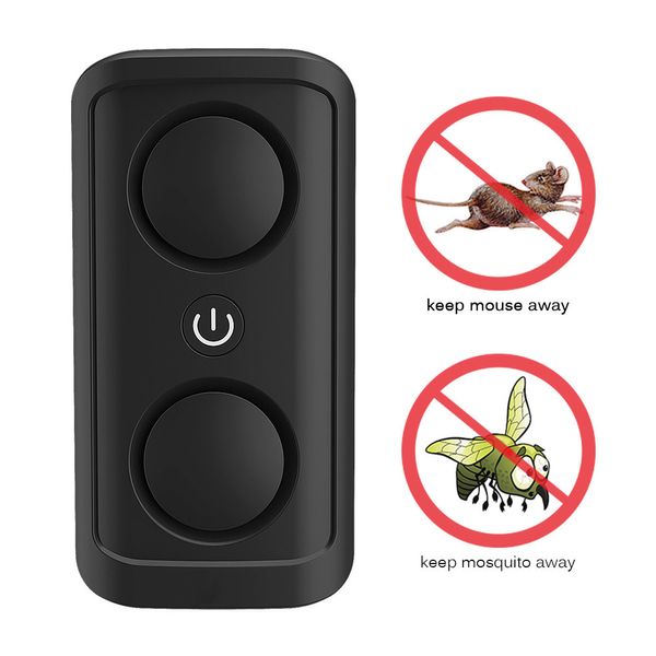 Repeller per roditori per insetti a doppia testa per uso domestico Elettronico 8W Repeller per controllo dei parassiti ad ultrasuoni Spina EU / US / UK Y200106