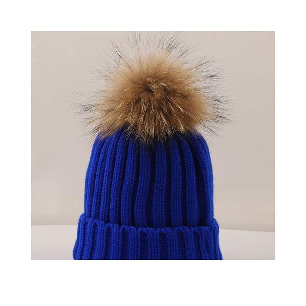 

dankeyisi fashion women hat fur pom skullies beanies caps real raccoon fur pompom beanie hats for women thick fe qylpxb