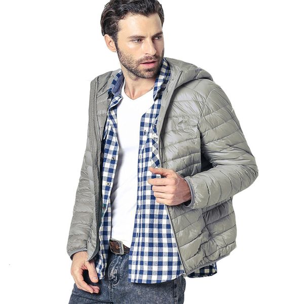 

winter coathoodies solid white mens down clearance coat male outwear loose ultra light jacket parka, Black