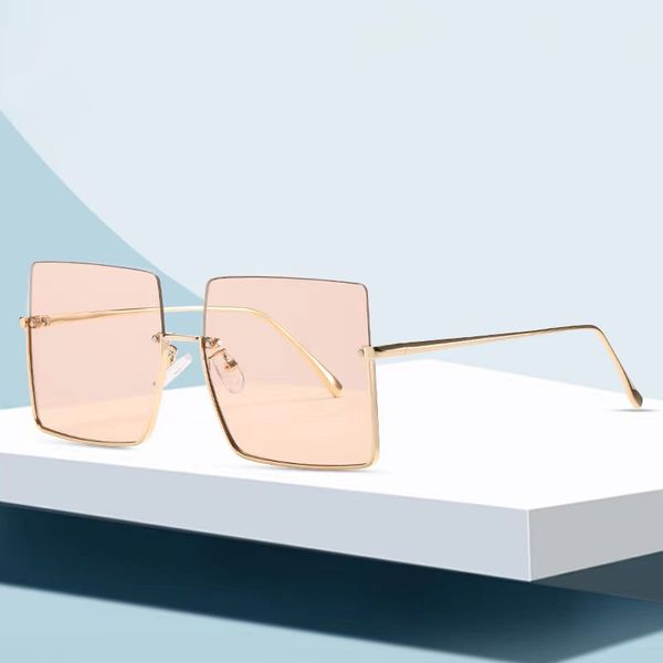 

selling new fashion women designer sunglasses 36020 fashion ocean sunglasses personality half frame oversized sunglasses women, White;black