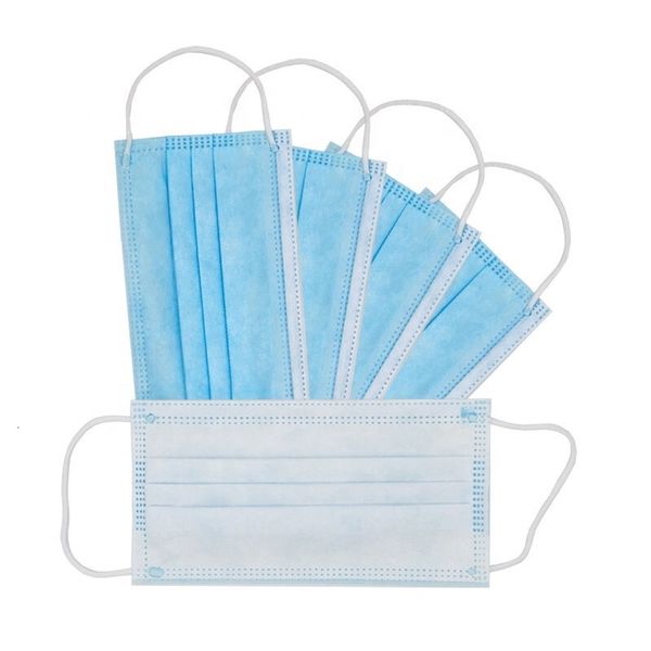 

quality non woven fabric 3ply protection masker manufacturer 3 ply disposable face mask wi