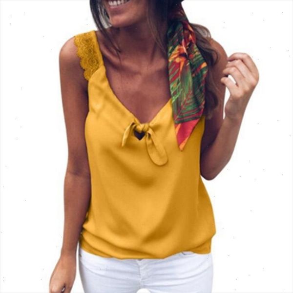 

womens lace v neck bowknot tank plus size 5xl black sleeveless beach ladies tee 2021 summer loose tanks female, White