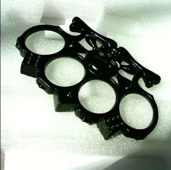 

outdoor women men self-defense survival boxing tool finger protective gear ring tiger brass knuckle duster fitness supplies 45354
