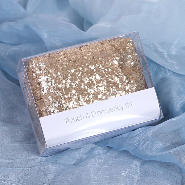 

2021 glitter cosmetic bag portable makeup bag pu leather zippered travel toiletry pouch for vacation bathroom organizing