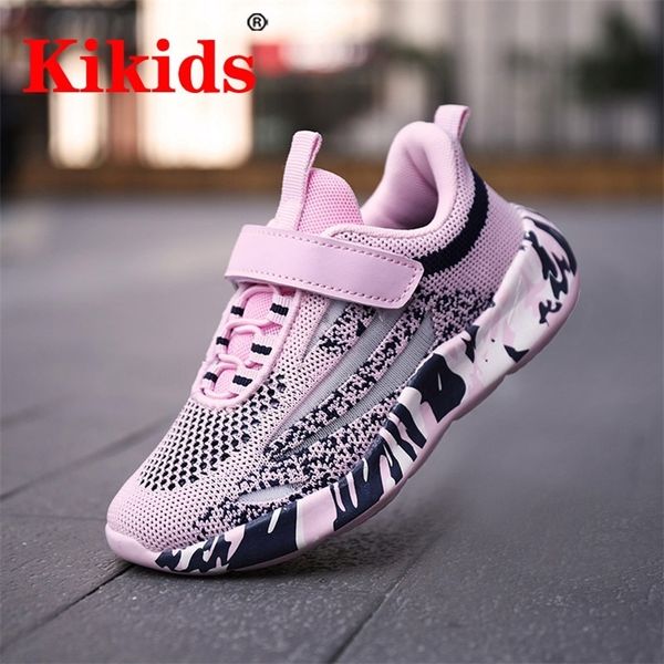

kid mesh summer children boys girls sport breathable infant sneakers soft bottom non-slip casual shoes y201028, Black
