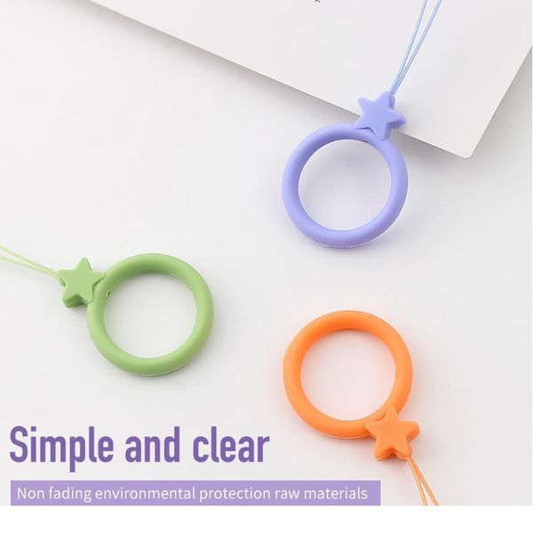 

sile ring mobile phone lanyard sile ring mobile phone u disk universal sile shatter-resistant rin qylquu