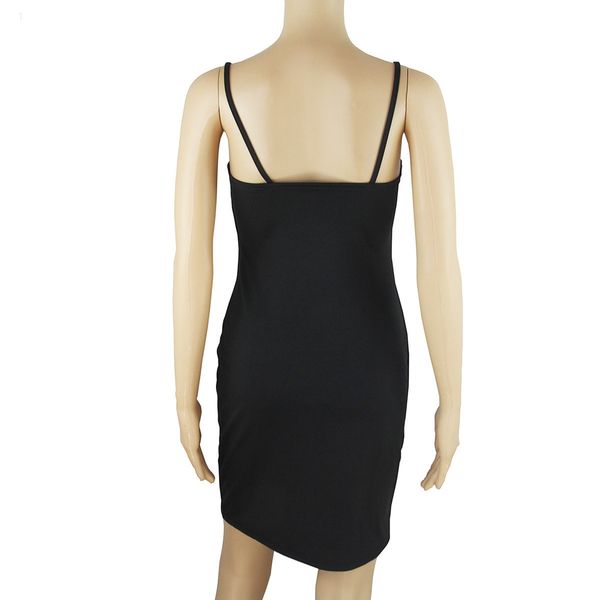 

womens fashion casual dresses brief hip skirt modal dropped summer dress three-color single piece33n3lcn, Black;gray