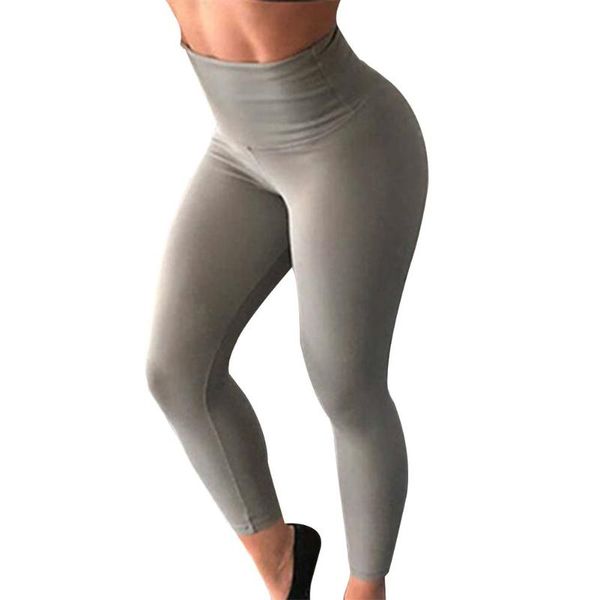 

women yoga leggings pants fitness high waist sport jogging gym trousers, White;red