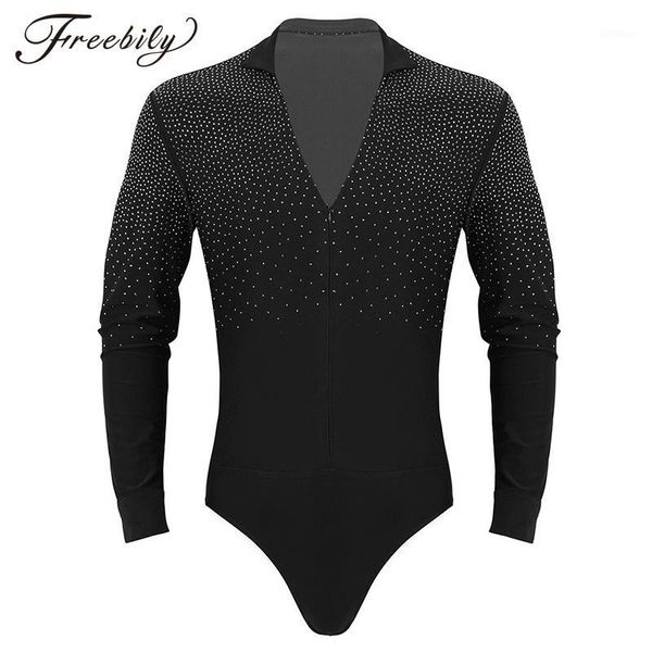 

mens latin dance shirt rhinestone v-neck men dance shirt ballroom latin dancing clothes professional competition dancewear1, Black;red