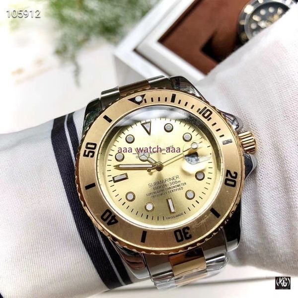 

lmjli-u1 mens watches 40mm automatic mechanical watch stainless steel blue black ceramic sapphire wristwatches super luminous, Slivery;brown