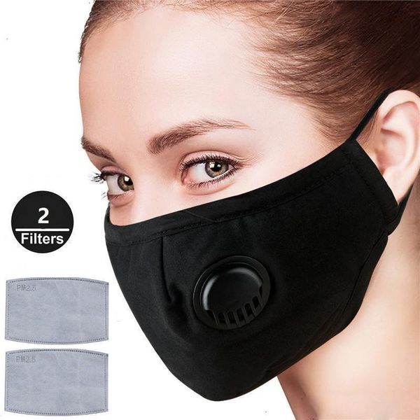 

masks respirator face protective particulate dust anti safety mask valve pm2.5 dustproof with 2 filters ytfa#