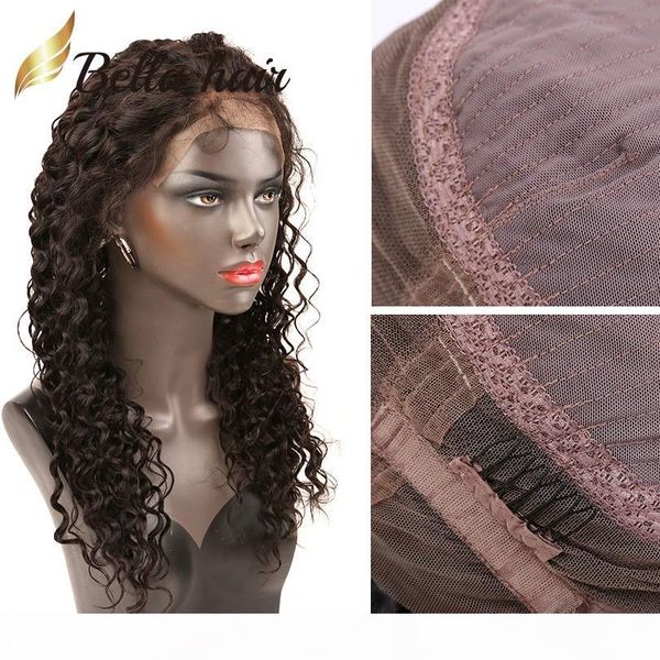 

360 lace wigs deep wave brazilian human hair wigs 130% 150% 180% density bella hair julienchina bella virgin hair, Black